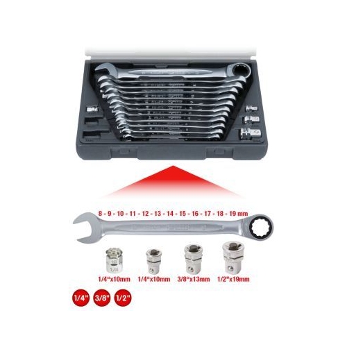 Ratschen-Ringgabelschl&uuml;sselsatz KS TOOLS 503.4266 f&uuml;r