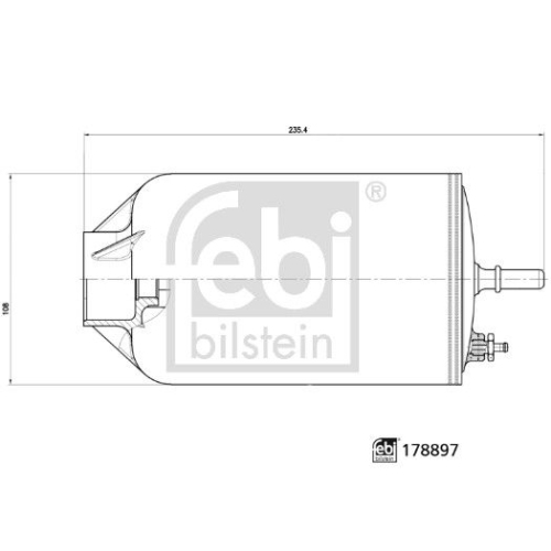 Kraftstofffilter FEBI BILSTEIN 178897 f&uuml;r MAN VW