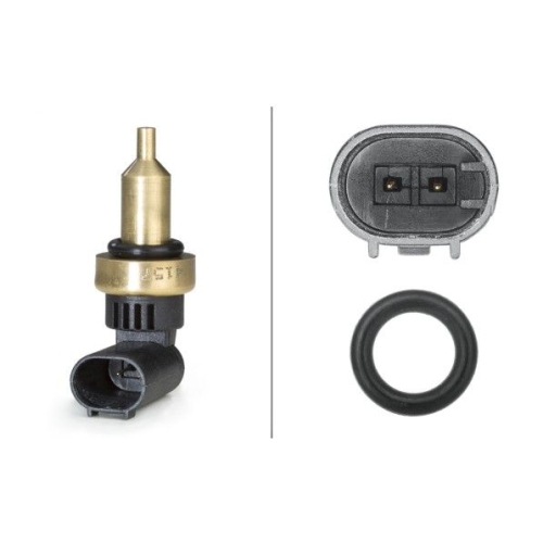 Sensor, K&uuml;hlmitteltemperatur HELLA 6PT 358 058-191 f&uuml;r MERCEDES-BENZ