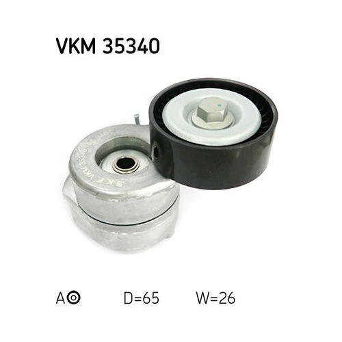 Spannrolle, Keilrippenriemen SKF VKM 35340 f&uuml;r OPEL VAUXHALL CHEVROLET, mitte