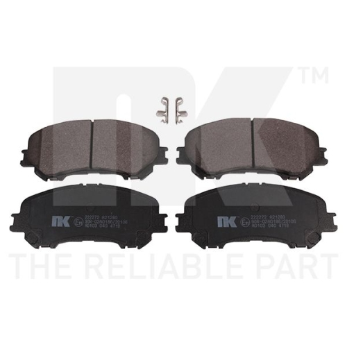 Bremsbelagsatz, Scheibenbremse NK 222272 f&uuml;r NISSAN RENAULT, Vorderachse