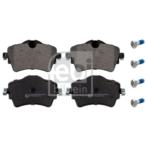 Febi Bilstein 116345 Bremsbelagsatz mit Schrauben, 1 St&uuml;ck
