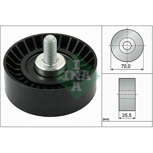 Umlenk-/F&uuml;hrungsrolle, Keilrippenriemen INA 532 0545 10 f&uuml;r FORD MAZDA