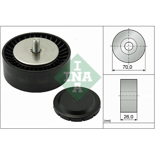 Umlenk-/F&uuml;hrungsrolle, Keilrippenriemen INA 532 0553 10 f&uuml;r BMW