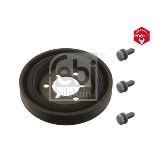 Febi Bilstein 36420 Riemenscheibe (entkoppelt) f&uuml;r Kurbelwelle, mit Schrauben , 1 St&uuml;ck