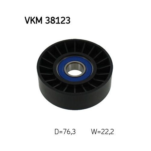 Spannrolle, Keilrippenriemen SKF VKM 38123 f&uuml;r MERCEDES-BENZ, links, mitte