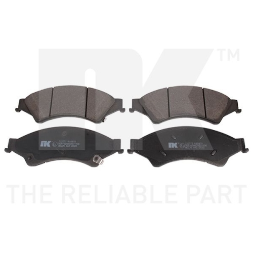 Bremsbelagsatz, Scheibenbremse NK 222577 f&uuml;r FORD MAZDA FORD USA, Vorderachse