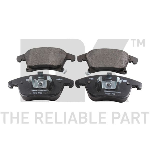 Bremsbelagsatz, Scheibenbremse NK 222586 f&uuml;r FORD FORD USA, Vorderachse