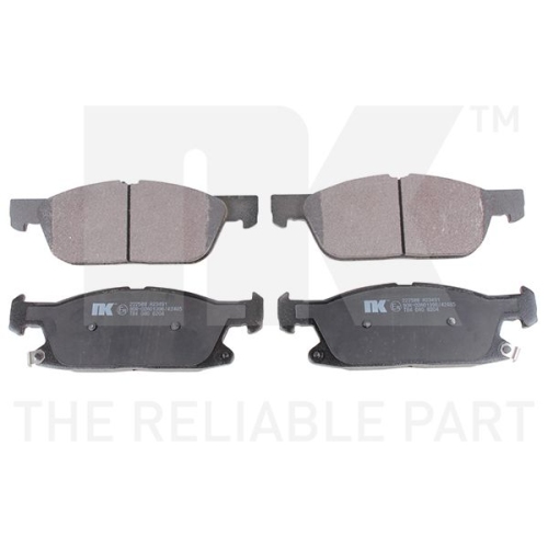 Bremsbelagsatz, Scheibenbremse NK 222588 f&uuml;r FORD FORD USA, Vorderachse