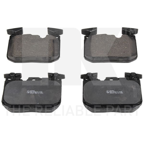 Bremsbelagsatz, Scheibenbremse NK 221563 f&uuml;r BMW, Hinterachse, Vorderachse