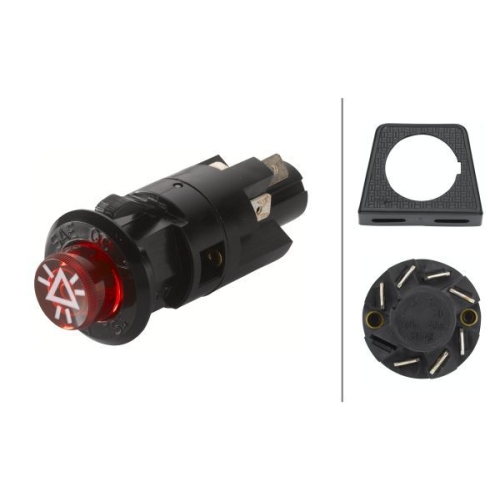 Warnblinkschalter HELLA 6HF 001 579-052 f&uuml;r ATLAS COPCO KOMATSU TEREX