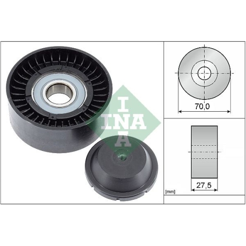 Umlenk-/F&uuml;hrungsrolle, Keilrippenriemen INA 532 0610 10 f&uuml;r TOYOTA