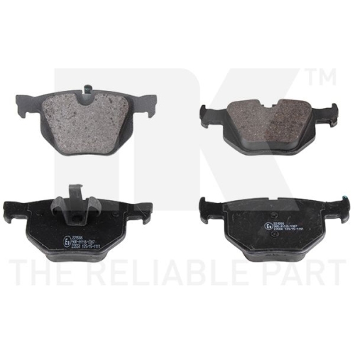 Bremsbelagsatz, Scheibenbremse NK 221566 f&uuml;r BMW, Hinterachse