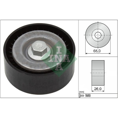 Umlenk-/F&uuml;hrungsrolle, Keilrippenriemen INA 532 0621 10 f&uuml;r OPEL VAUXHALL