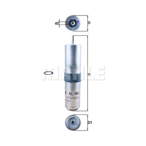 Kraftstofffilter KNECHT KL 983D f&uuml;r BMW MINI