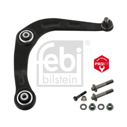 Febi Bilstein 1x 40770 Lenker, Radaufh&auml;ngung ProKit f&uuml;r Peugeot, Vorderachse rechts