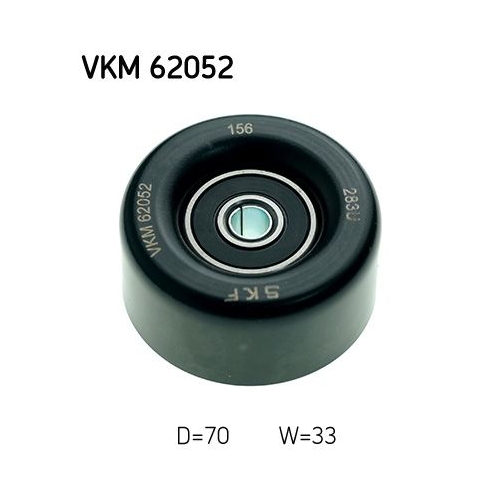 Umlenk-/F&uuml;hrungsrolle, Keilrippenriemen SKF VKM 62052 f&uuml;r NISSAN, rechts oben
