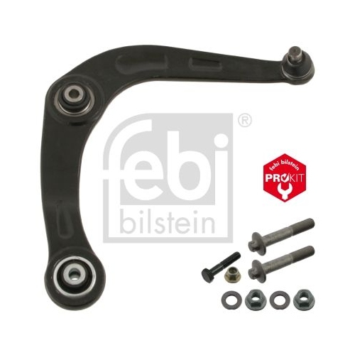 Febi Bilstein 1x 40780 Lenker, Radaufh&auml;ngung ProKit f&uuml;r Peugeot, Vorderachse rechts