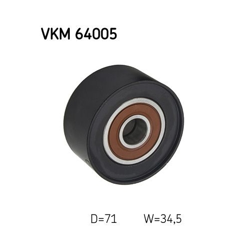 Umlenk-/F&uuml;hrungsrolle, Keilrippenriemen SKF VKM 64005 f&uuml;r MAZDA