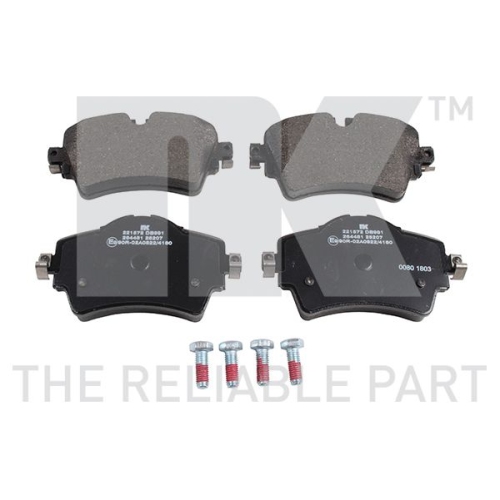 Bremsbelagsatz, Scheibenbremse NK 221572 f&uuml;r BMW MINI, Vorderachse