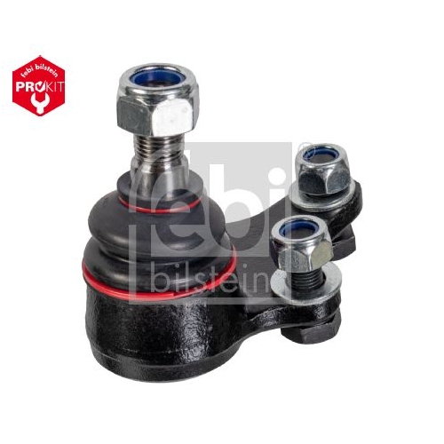 Febi Bilstein 43075 Traggelenk mit Kronenmutter, Splint, Sicherungsmuttern und Schrauben , 1 St&uuml;ck