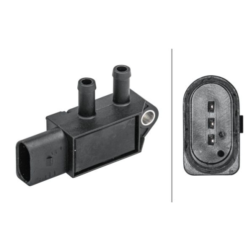 Sensor, Abgasdruck HELLA 6PP 009 409-161 f&uuml;r AUDI SEAT SKODA VW