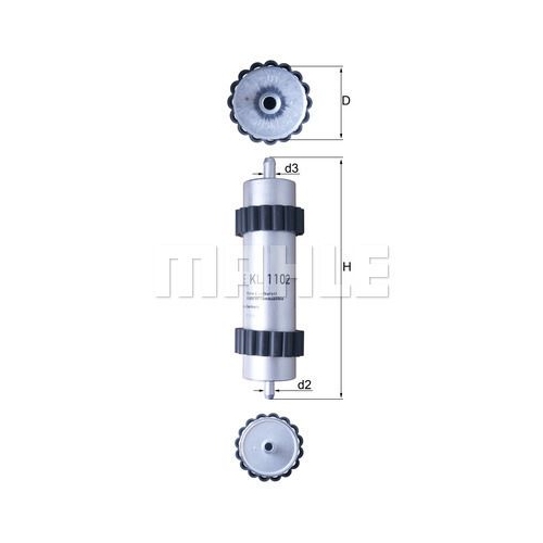 Kraftstofffilter KNECHT KL 1102 f&uuml;r AUDI VAG CUPRA