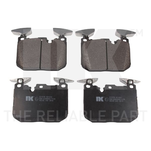 Bremsbelagsatz, Scheibenbremse NK 221578 f&uuml;r BMW, Hinterachse, Vorderachse