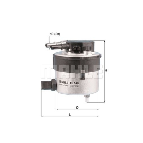 Kraftstofffilter KNECHT KL 569 f&uuml;r FORD MAZDA VOLVO