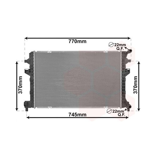 K&uuml;hler, Motork&uuml;hlung VAN WEZEL 03012705 f&uuml;r AUDI