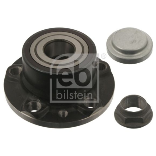 Febi Bilstein 40017 Radlagersatz mit Radnabe, Achsmutter und Staubkappe , 1 St&uuml;ck
