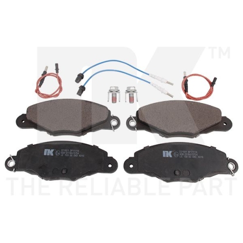 Bremsbelagsatz, Scheibenbremse NK 221921 f&uuml;r CITRO&Euml;N, Vorderachse