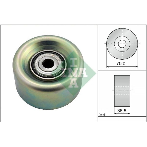 Umlenk-/F&uuml;hrungsrolle, Keilrippenriemen INA 532 0780 10 f&uuml;r NISSAN RENAULT