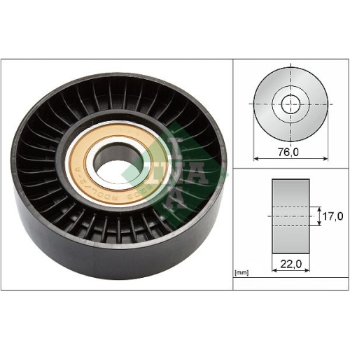 Spannrolle, Keilrippenriemen INA 531 0677 30 f&uuml;r MERCEDES-BENZ
