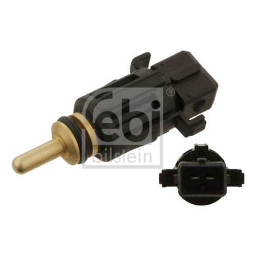 Febi Bilstein 1x 30645 K&uuml;hlmitteltemperatursensor mit Dichtring Schwarz