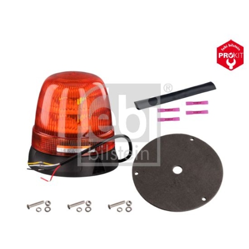 Febi Bilstein 104052 Kunststoff Rundumkennleuchte, 260mm Kabell&auml;nge, 144mm Breite x 166mm H&ouml;he