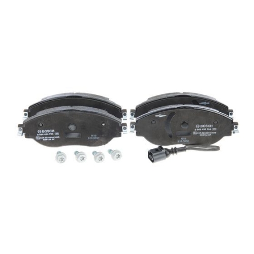 Bremsbelagsatz, Scheibenbremse BOSCH 0 986 494 704 f&uuml;r AUDI SEAT SKODA VW