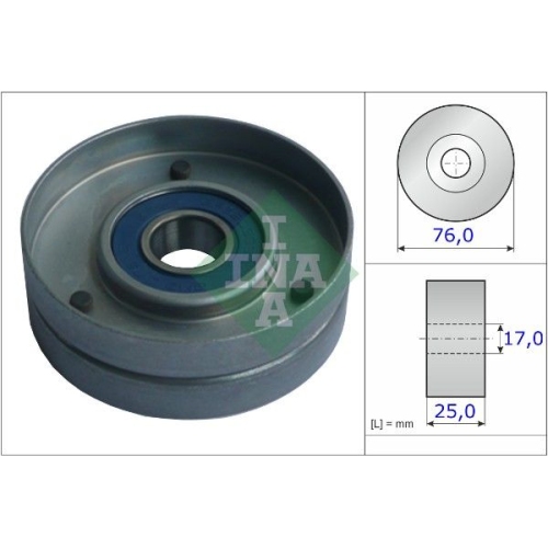 Spannrolle, Keilrippenriemen INA 531 0751 30 f&uuml;r AUDI SKODA VOLVO VW