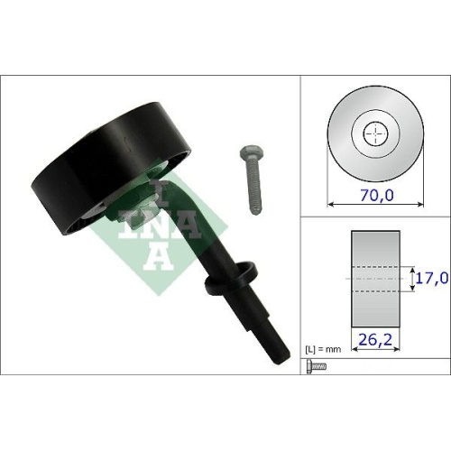 Spannrolle, Keilrippenriemen INA 531 0783 10 f&uuml;r BMW