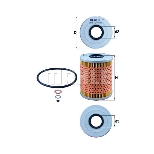 &Ouml;lfilter KNECHT OX 187D f&uuml;r BMW