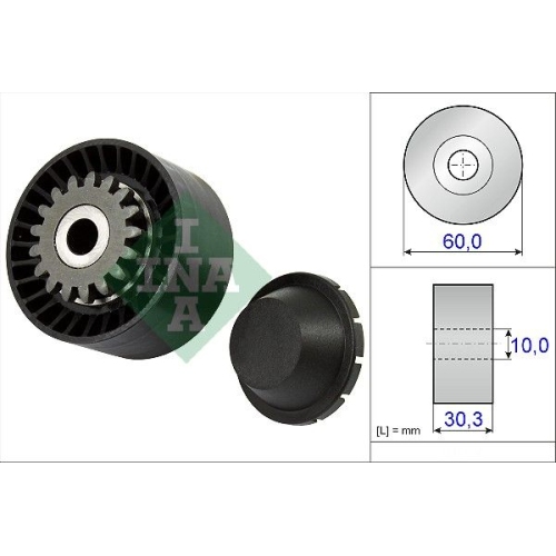 Spannrolle, Keilrippenriemen INA 531 0811 10 f&uuml;r RENAULT