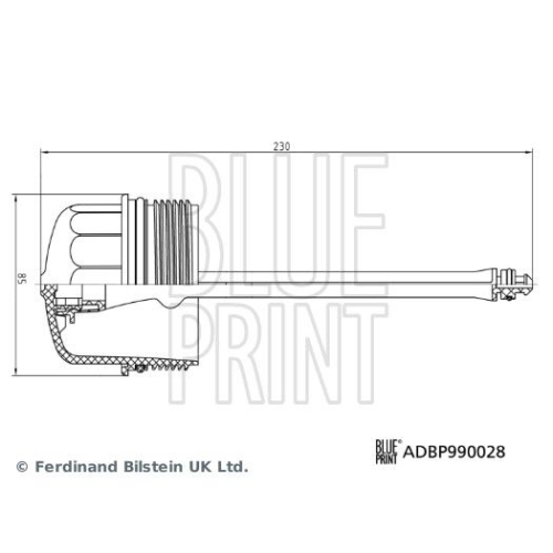 Blue Print 1x ADBP990028BP &Atilde;&ndash;lfilterdeckel mit Dichtring