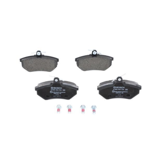 Bremsbelagsatz, Scheibenbremse BOSCH 0 986 494 726 f&uuml;r VW CHERY, Vorderachse