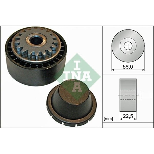 Spannrolle, Keilrippenriemen INA 531 0854 10 f&uuml;r RENAULT