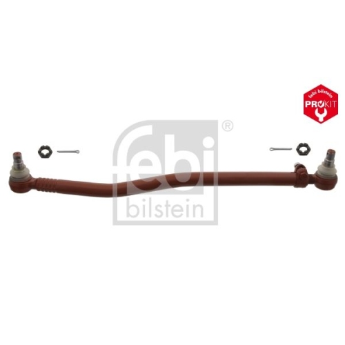 Febi Bilstein 19339 Lenkstange mit Kronenmuttern und Splinten, vom Lenkgetriebe zur 1. Vorderachse , 1 St&uuml;ck
