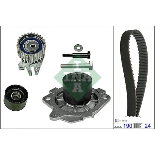 Wasserpumpe + Zahnriemensatz INA 530 0622 30 f&uuml;r ALFA ROMEO FIAT LANCIA