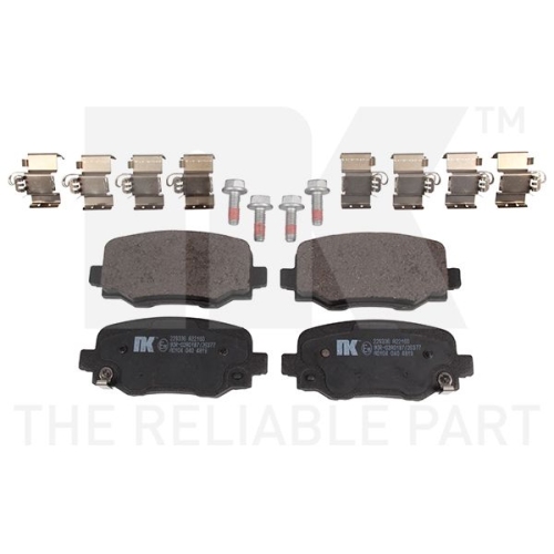 Bremsbelagsatz, Scheibenbremse NK 229336 f&uuml;r CHRYSLER FIAT JEEP, Hinterachse
