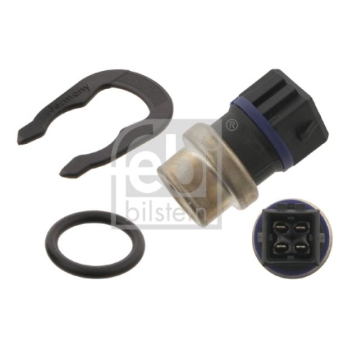 Febi Bilstein 39142 K&uuml;hlmitteltemperatursensor mit Dichtung und Haltefeder , 1 St&uuml;ck