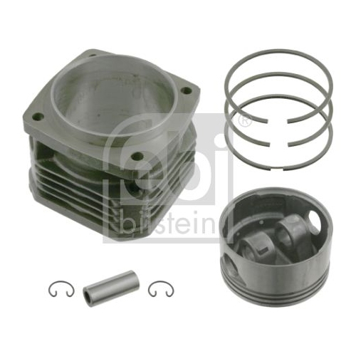 Febi Bilstein 23947 Zylinderlaufbuchse mit Kolben, Kolbenringen, Kolbenbolzen und Sicherungsringen , 1 St&uuml;ck