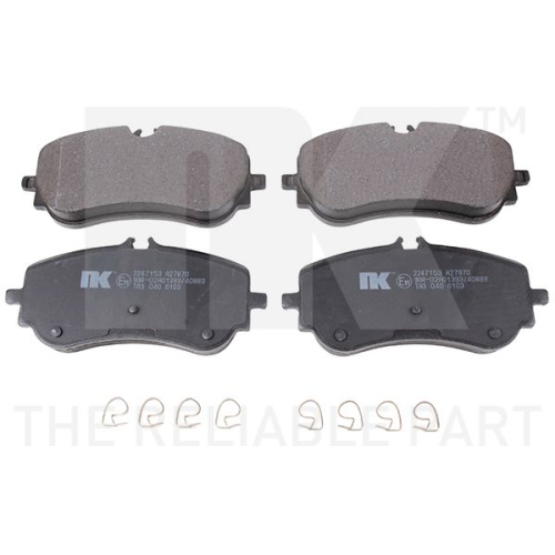 Bremsbelagsatz, Scheibenbremse NK 2247153 f&uuml;r VW, Hinterachse
